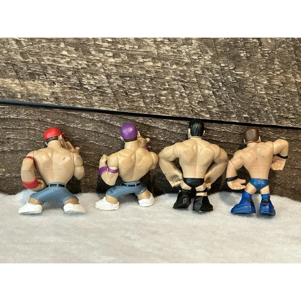 WWE Rumblers Mini Action Figures Wrestlers Mattel Lot of‎ 4